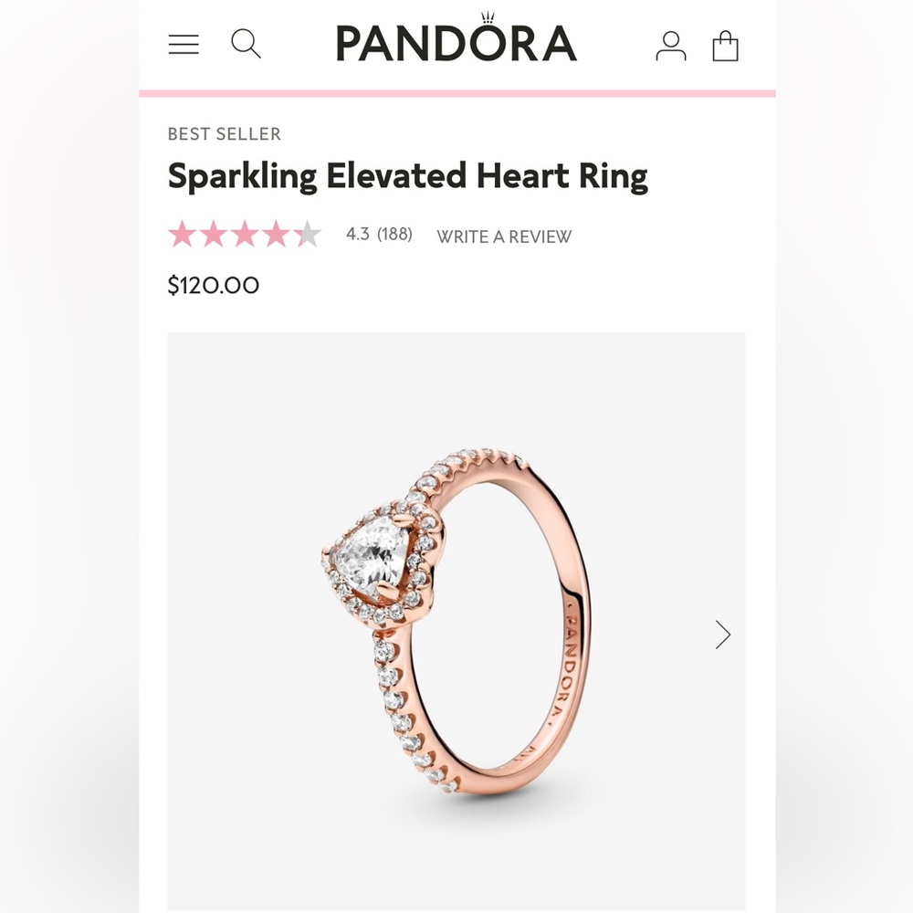 Pandora heart ring